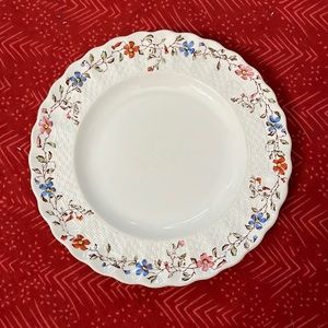 Vintage 8” Dinner Plate Copeland Spode England, Wicker Dale Number 2-4088-17